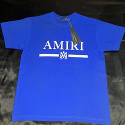 Amiri T Shirt Blue Mens Small