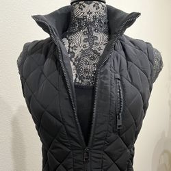 Andrew Marc Quilted Full-zip Puffer Black Vest Design 