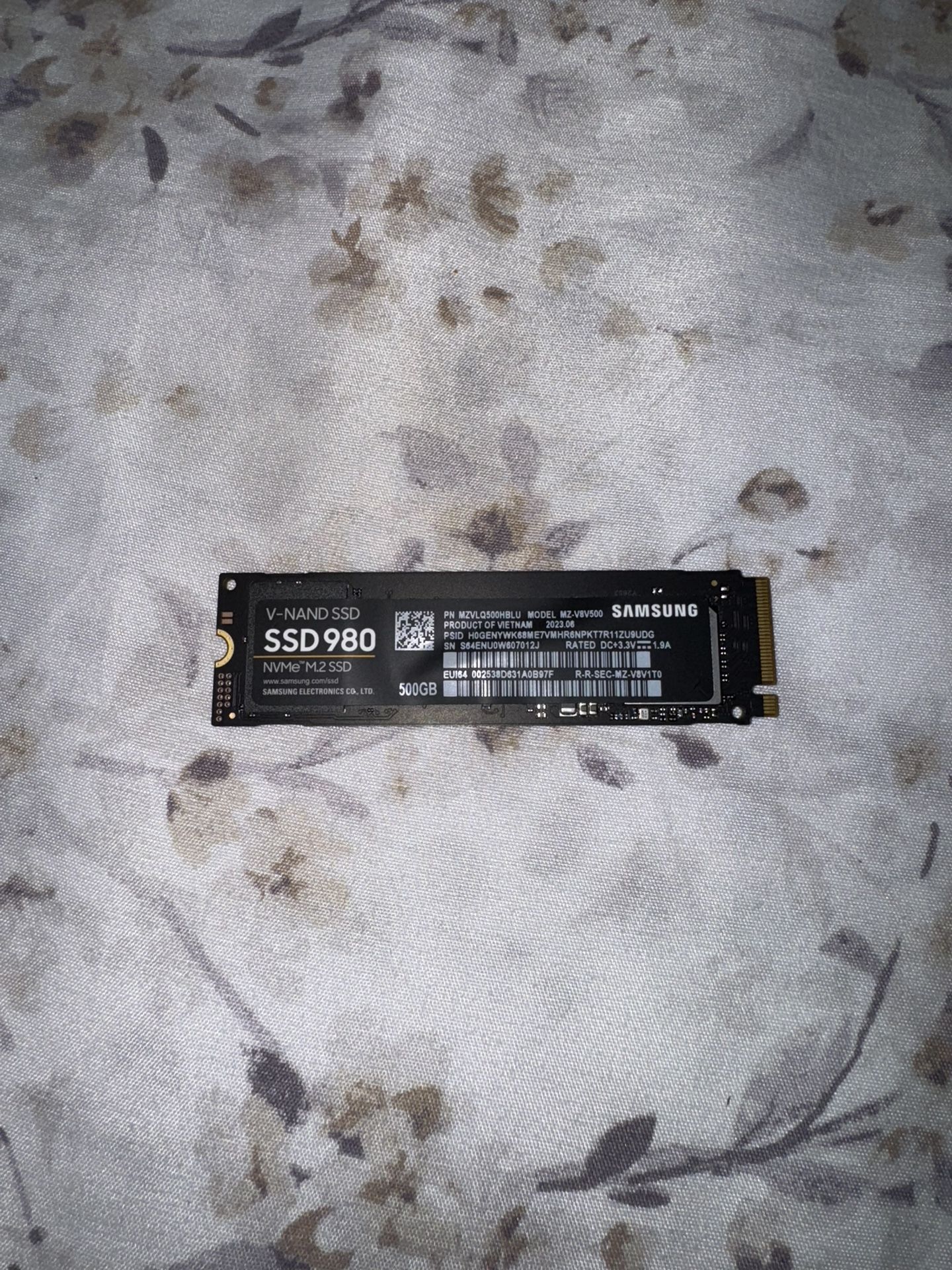 SAMSUNG 980 SSD 500GB PCle 3.0x4, NVMe M.2 2280, Internal Solid State Drive, Storage for PC, Laptops, Gaming and More