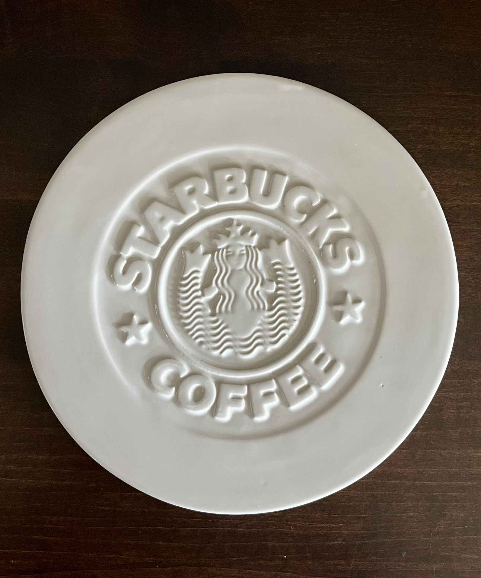 VTG Starbucks Coffee Mermaid Logo Trivet 8.5" Highwave Porcelain USA