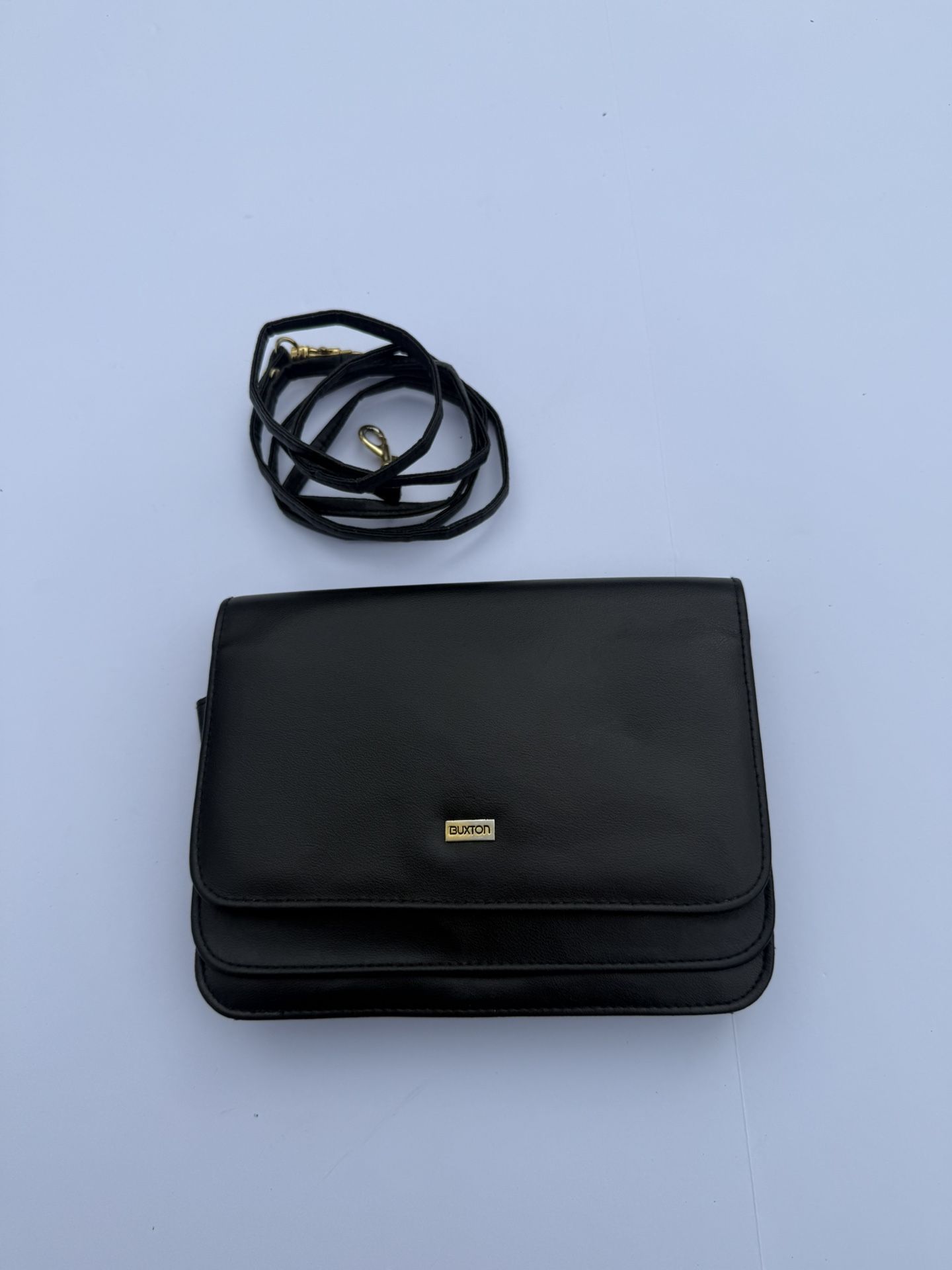 Buxton Navy Blue Small Multi-Compartment Shoulder Purse