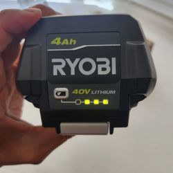 (1) Ryobi 40V - 4Ah Battery (New)