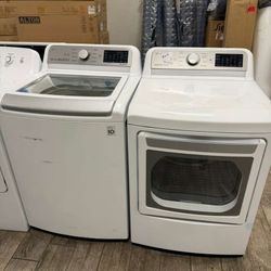 LG washer and dryer set electric with warranty
