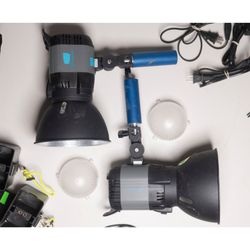 Two Flashpoint studio flashes