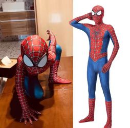 Superhero Halloween Spiderman Costume  Men Adults Carnival Event