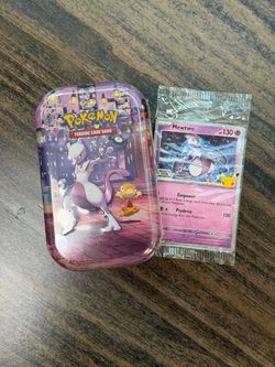 Pokémon 30th celebration mini Tin Mewtwo + promo