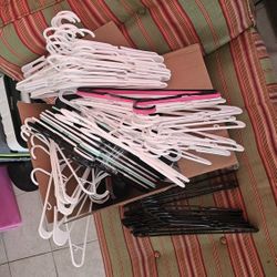 Over 100 Plastic Hangars