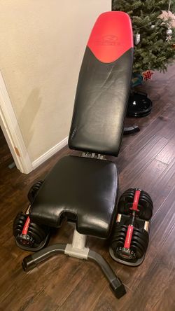 Bowflex Set Of Dumbbells And Bench