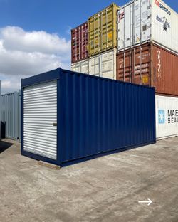 20FT SHIPPING CONTAINER – WIND & WATERTIGHT | HEAVY DUTY STORAGE SHED | CONNEX BOX (ROLL-UP DOOR) 