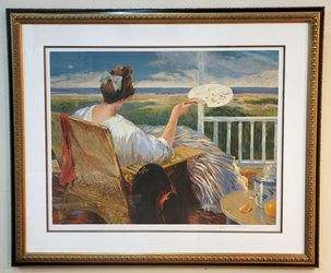 Henri Plisson White Fan Signed Serigraph CXX/CL European Ed COA