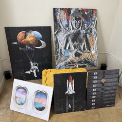 IKONICK Original Canvas Art two 40x30 three 24x18