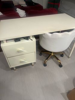 Desk and chair