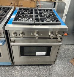 Wolf 30” Wide All Gas Stainless Steel Range