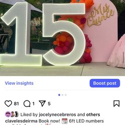 LED Marquee Numbers