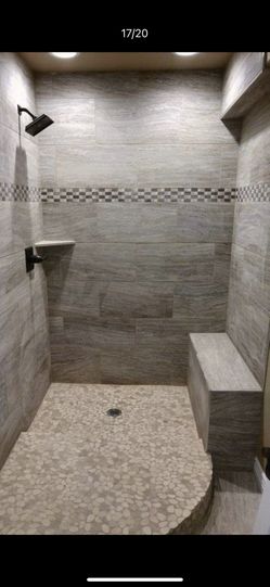 We Clean And Install Tile 