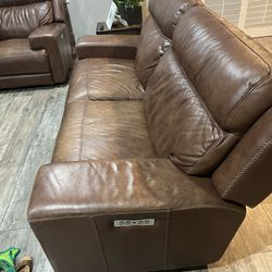 Leather Recliner Sofas 