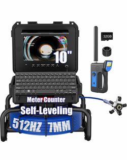 10” Sewer Inspection Camera with 100FT Cable & 512Hz Locator