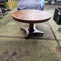 Round 50 Inch Wood Table