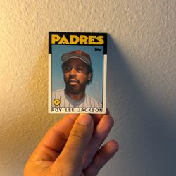 Roy Lee Jackson Topps Baseball Card