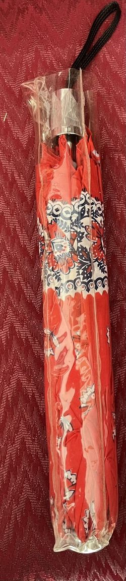 Red Patterned Umbrella 