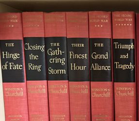 The Second World War. Winston S. Churchill 1953. Houghton, Mifflin Company.  Set of 6 books.