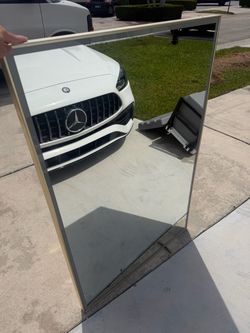 Mirror with led light