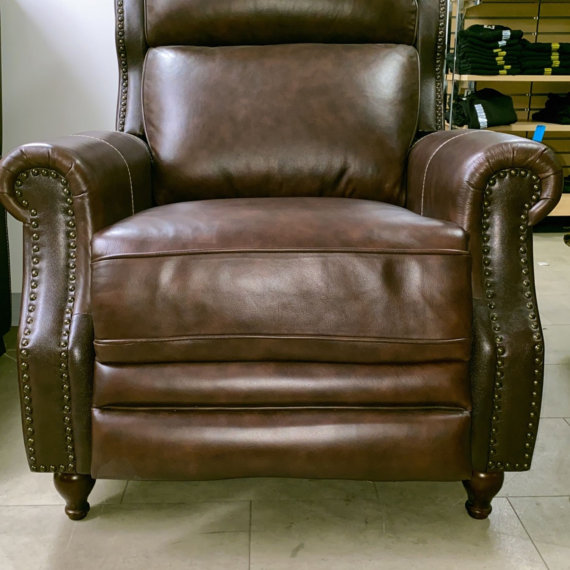 Member's Mark James Leather Press Back Recliner
