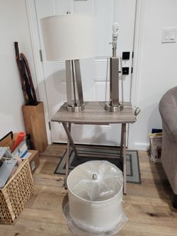 2 Table Lamps and Shades