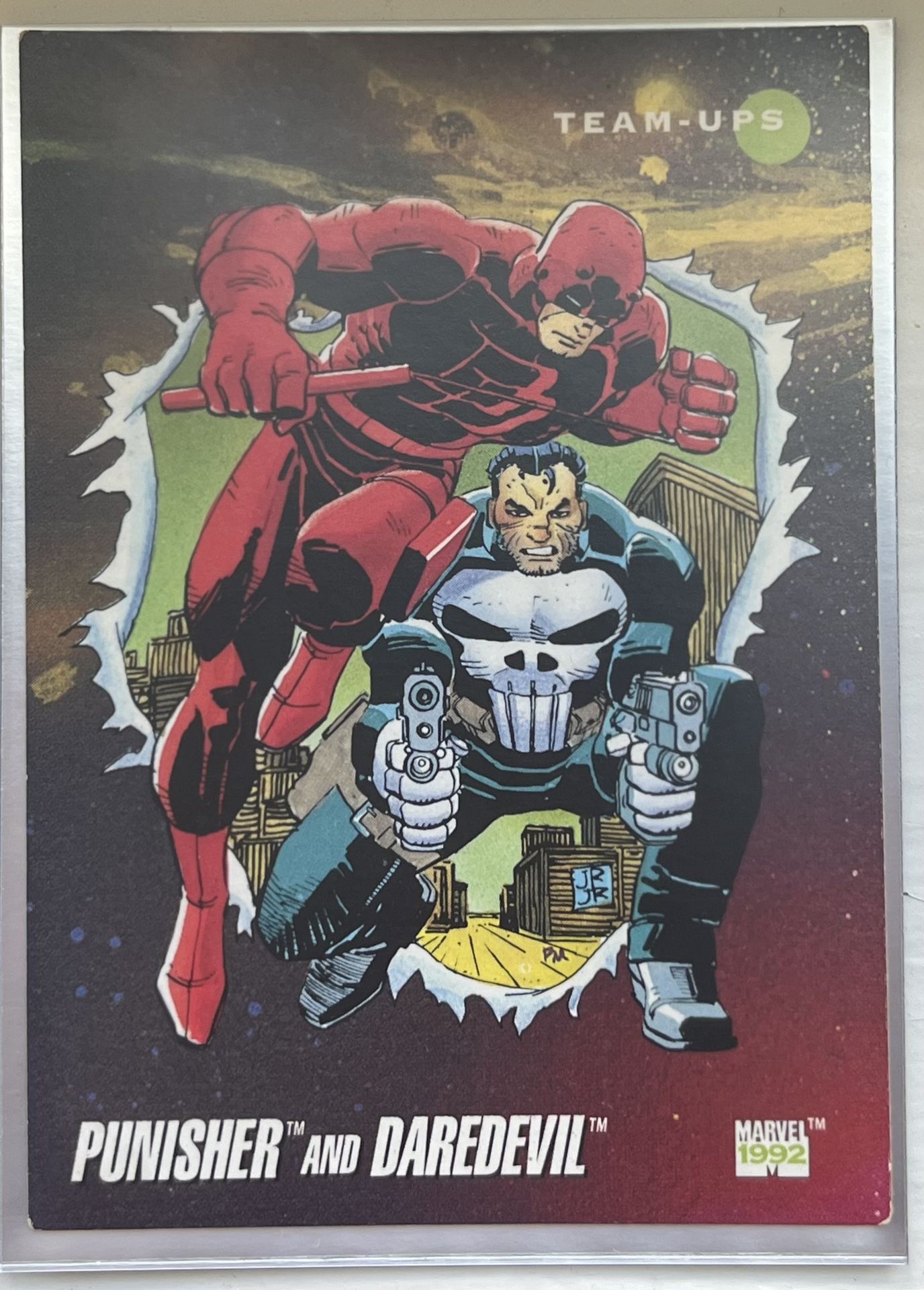 Daredevil And Punisher Trading Card 1992
