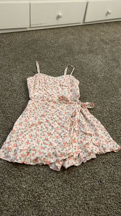 Pink floral dress