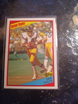 1984 Topps Dan Fouts Instant Replay Football Card