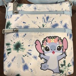 Disney Loungefly LILO & STITCH Tie Dyed Crossbody Bag Purse