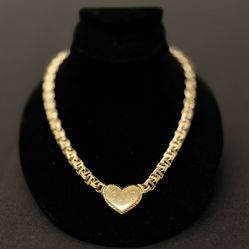 Chino Bar Heart Necklace 