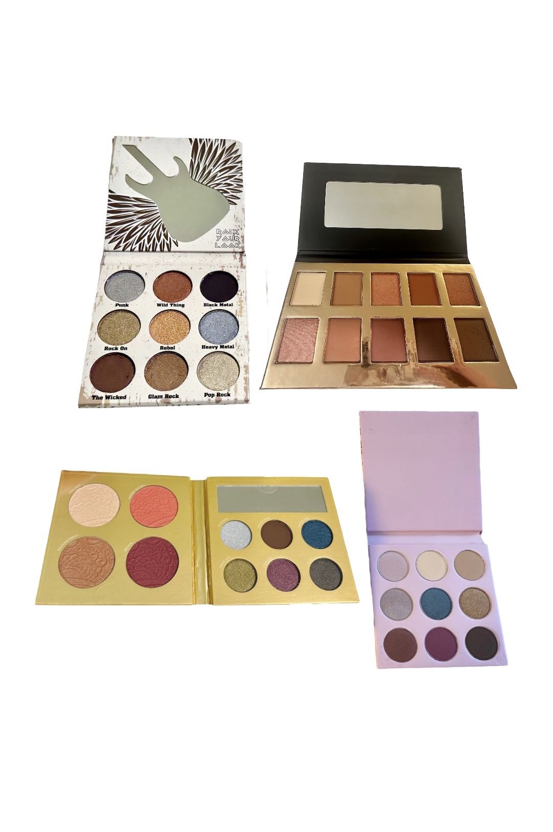 Eyeshadow Pallettes Bundle Lot: PUR, Crown PRO, Winky Lux Pigmented Makeup Sale