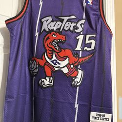 #15 Vince Carter Raptors Mitch and Ness Basketball Jersey