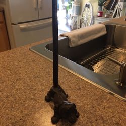 Cast iron Dachshund Paper Towel Holder