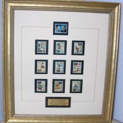RARE 1997 “Walt Disney’s 10” LE 49/2500 First Production Stamps Honoring Walt
