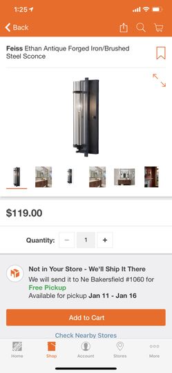 Feiss Ethan Antique Iron/Brushed Steel Sconce I have 4 $70 each