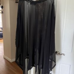 Foxblood Mesh Shawl Alternative Fashion