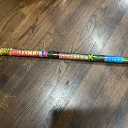 A Beautiful, 38” Hand Made , Colorful Cane, You Can Shake To Make Some Music (NO SHIPPING)