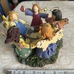 Circle Of Angels Candle Holder