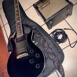 Epiphone Guitar + Amp + PRS SE Case + Guitar Stand – Perfect Condition!