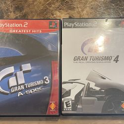 PS2 Granturismo 3 & 4 with manuals. Ships from North east Maryland 
