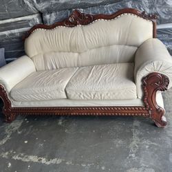 Leather Loveseat 