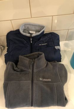 Columbia 2 kids fleece jackets size 8