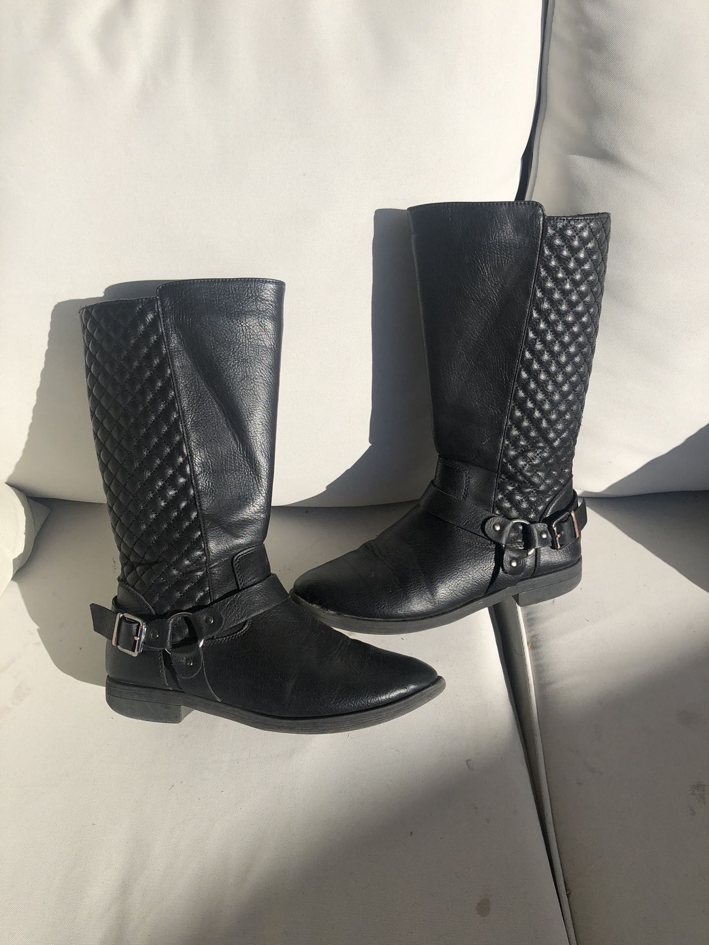 Girls Tall Black Boots