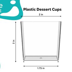 Dessert Cups Disposable 3.6 oz NEW!! NIB