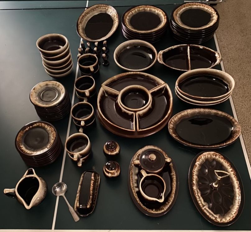 Pfaltzgraff Vintage Brown Drip Glaze Dishes