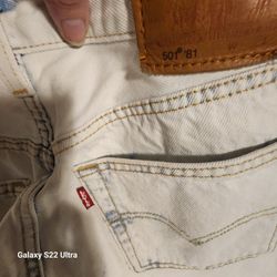 Vintage Levi's Premium White Denim Jeans