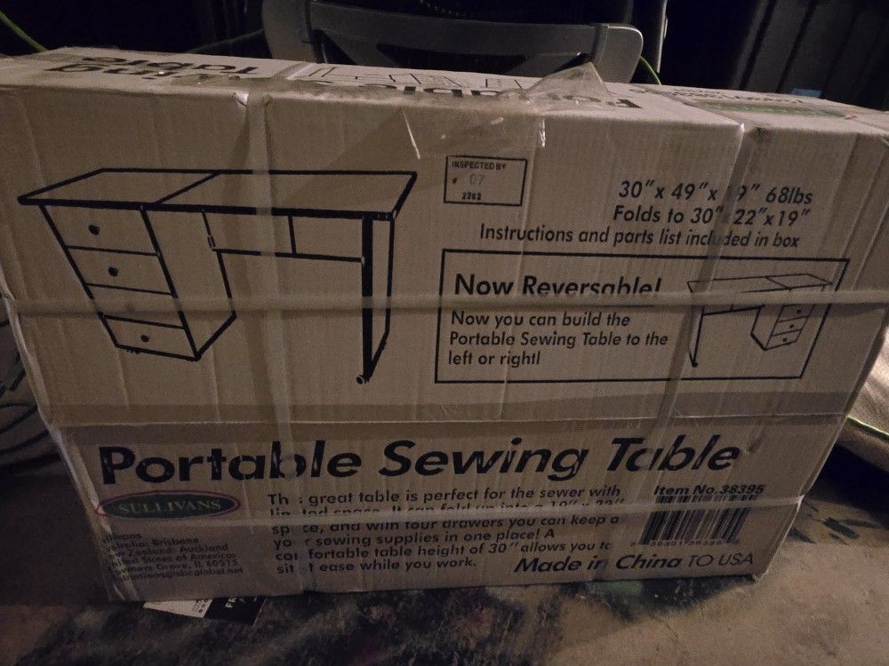 Sullivan Portable Sewing Table